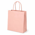 Papiertüte 25 x 10 x 30 cm Rosa mit Kordelgriffen zum Verpacken