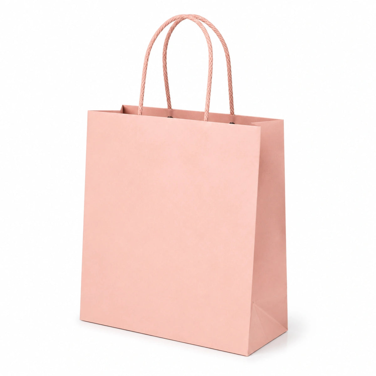 Papiertüte 25 x 10 x 30 cm Rosa mit Kordelgriffen zum Verpacken