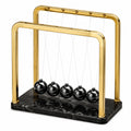 Newton-Pendel 25 x 15 x 23 cm Metall Gold Schwarz mit Marmoroptik für Schreibtisch
